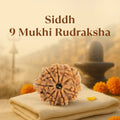 Kashi Siddh Nepal Origin 9 Mukhi Rudraksha -  17mm to 22mm