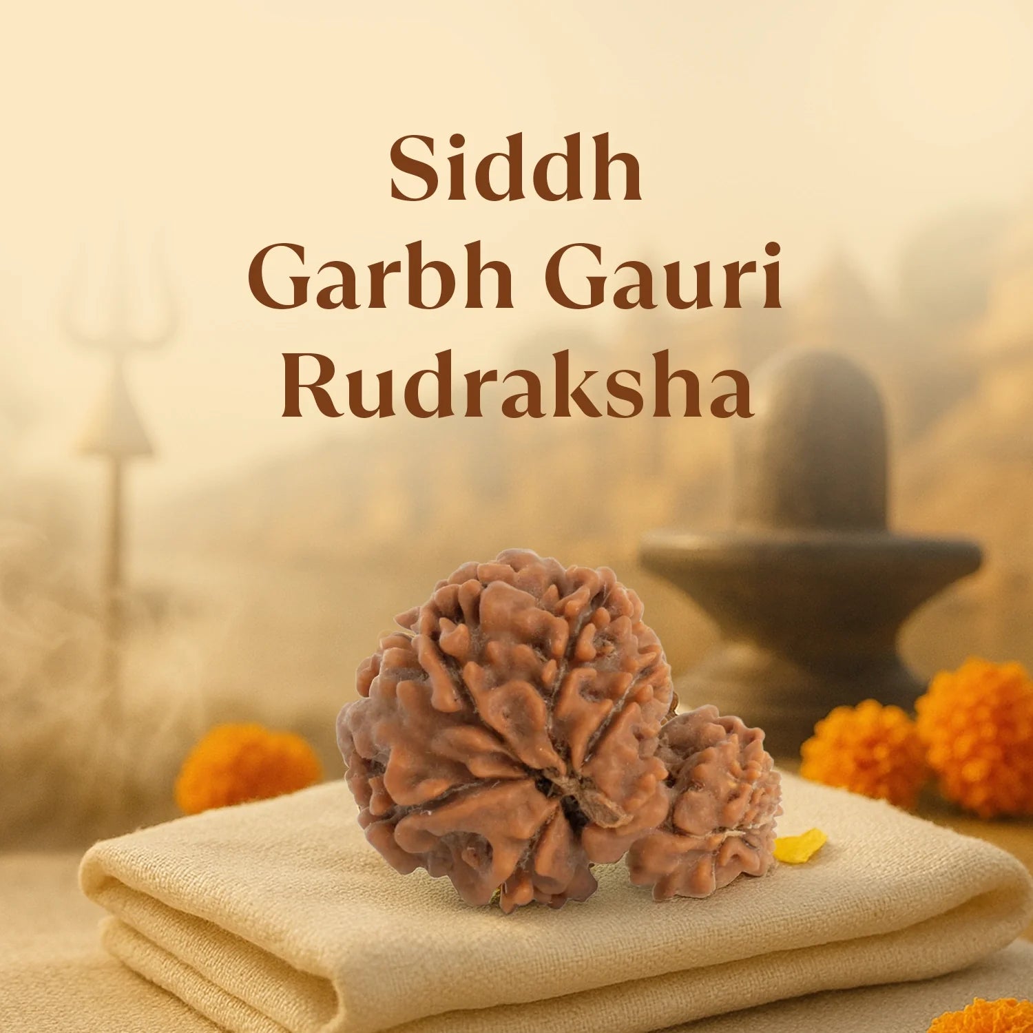 Kashi Siddh Nepal Origin Garbh Gauri Rudraksha - 17mm to 22mm
