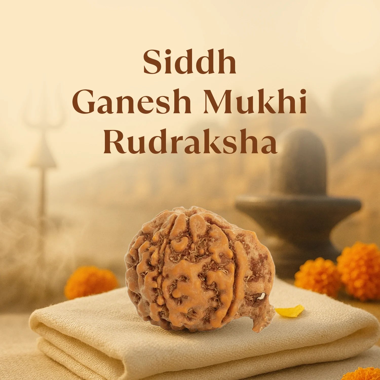 Kashi Siddh Nepal Origin Ganesh Mukhi Rudraksha - 17mm to 22mm