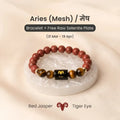 Aries (मेष राशि) Zodiac Red Jasper & Tiger Eye Bracelet
