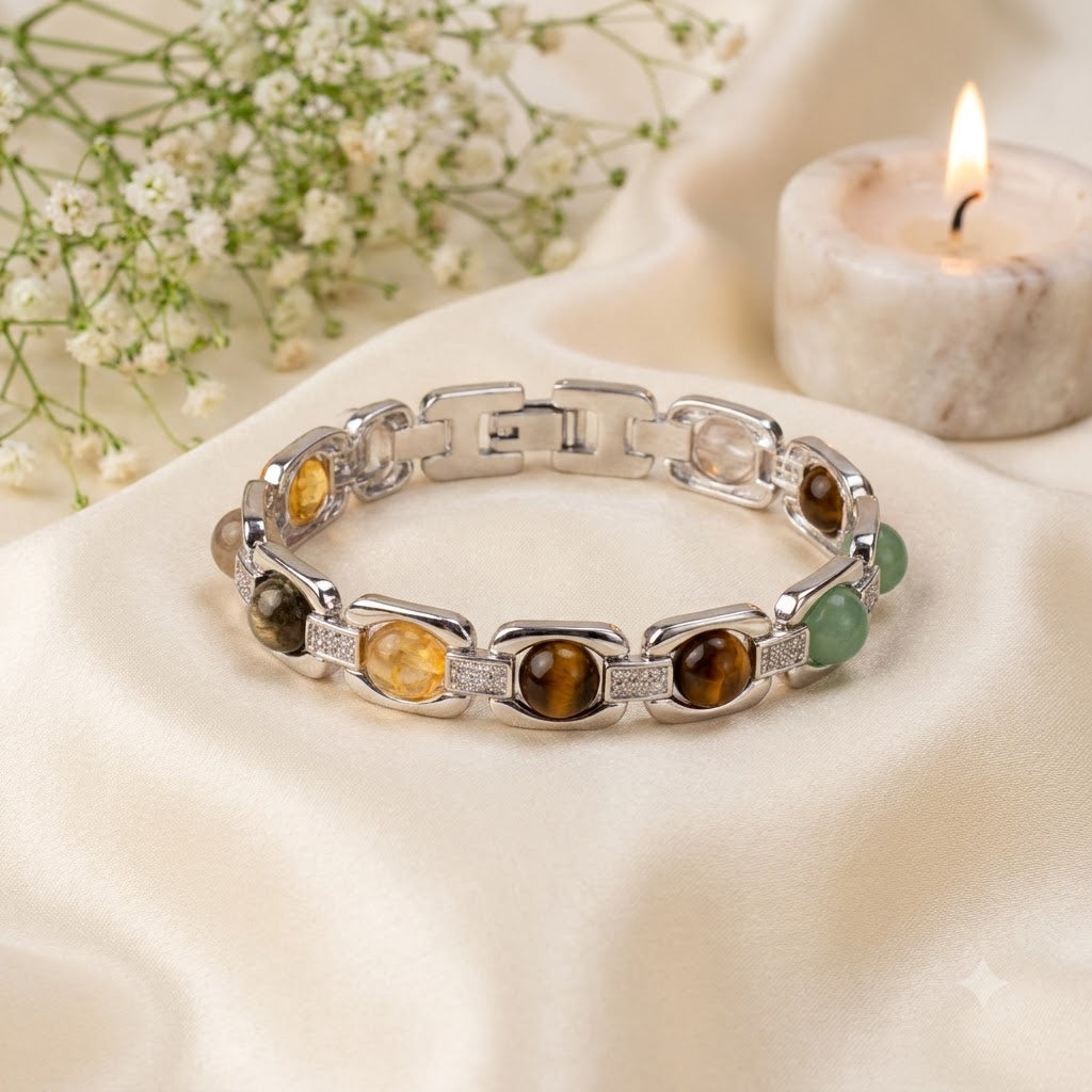 Metal Dhan Yog Bracelet - Silver