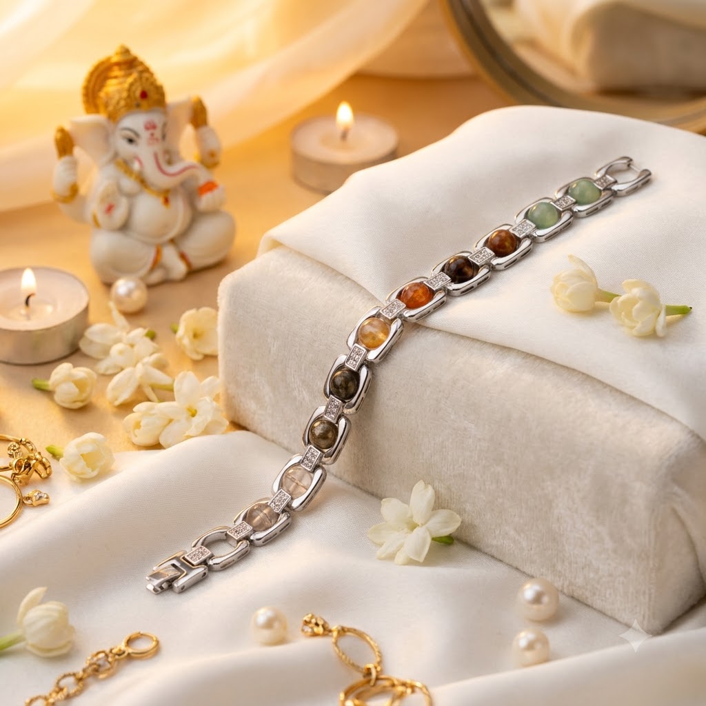 Metal Dhan Yog Bracelet - Silver