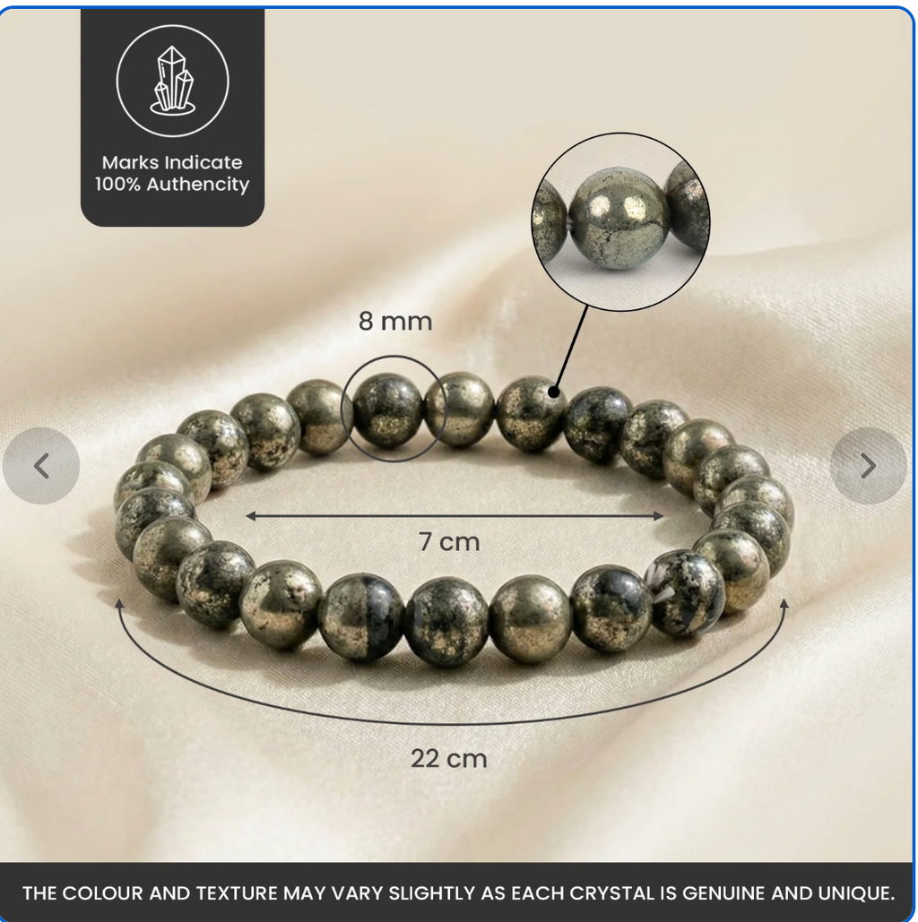 Raw Pyrite Bracelet