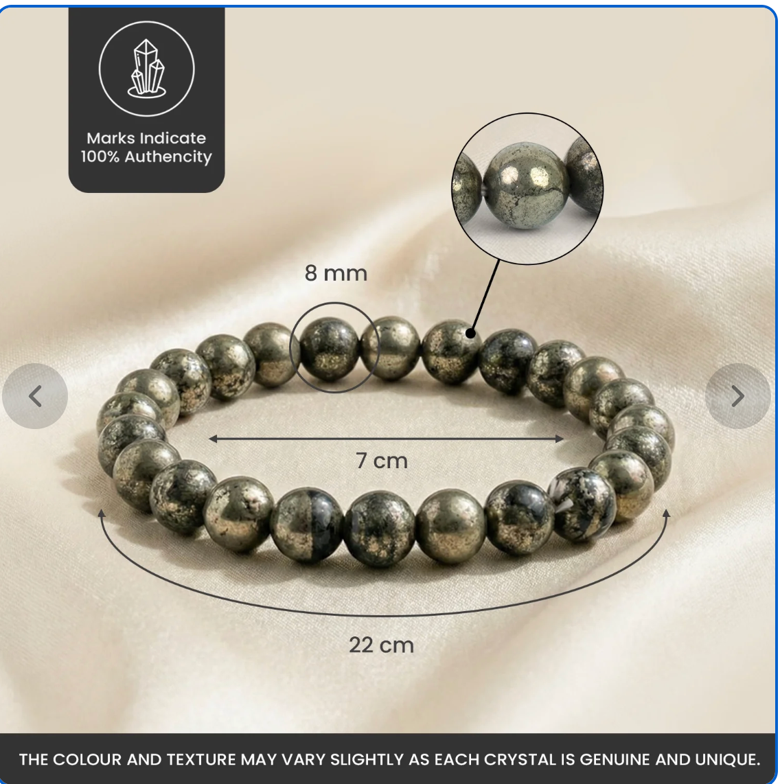 Raw Pyrite Bracelet